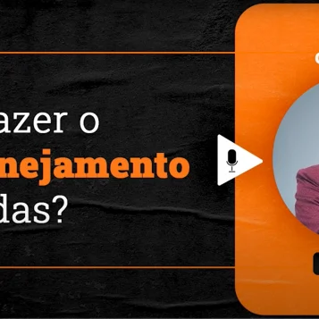 Podcast Papo de Vendedor episódio 24. Imagem nas cores laranja e preta, com a foto d convidado, Caio Vidal, à direita, e o título do podcast, à esquerda, Como fazer o seu Planejamento de Vendas? feat Caio Vidal & RD Station.